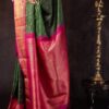 Traditional Weaving Green Saree