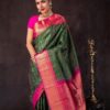 Traditional Weaving Green Saree