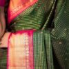 Traditional Weaving Green Saree