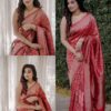 Traditional Silk Banarasi Red Saree