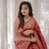 Traditional Silk Banarasi Red Saree