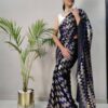 Latest Bollywood Party Wear Blue Saree