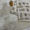 Sequence Georgette White Saree