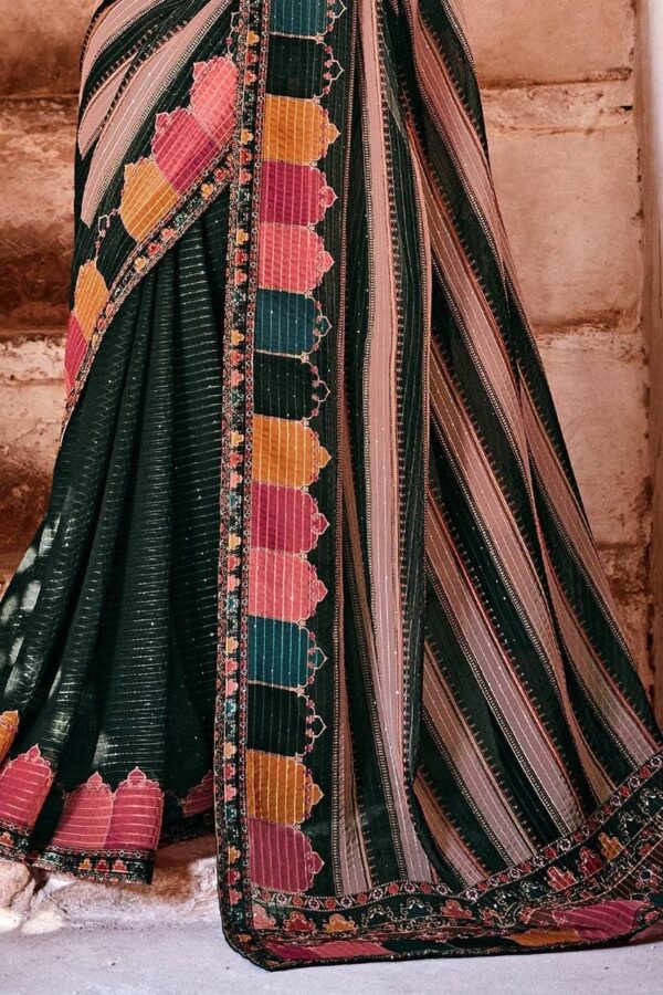 Sequence Fancy Black Saree