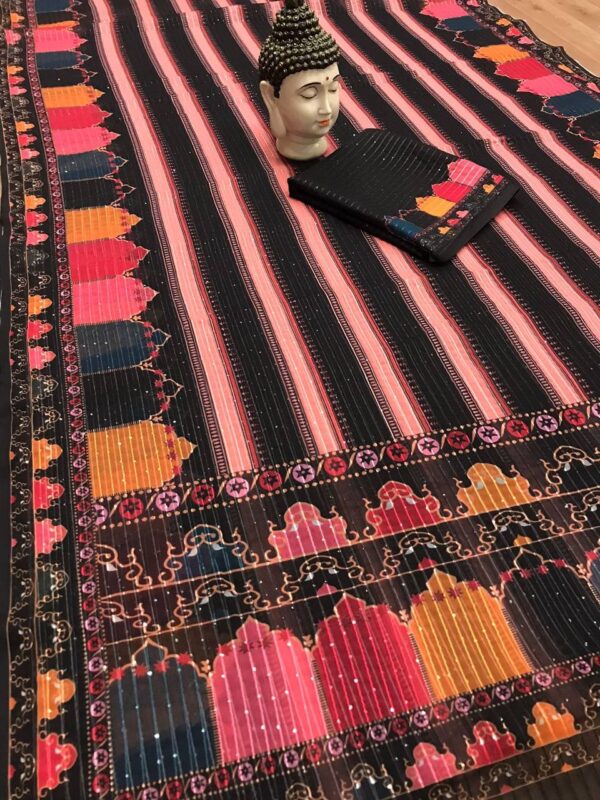 Sequence Fancy Black Saree