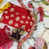 Floral Design White Saree