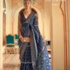 Wedding Banarasi Blue Saree