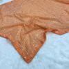 Party Wear Sequence Orange Saree
