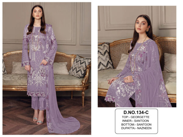 Purple Traditional Pakistani Dress