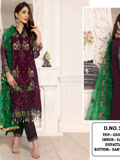 Wedding Purple Pakistani Suit