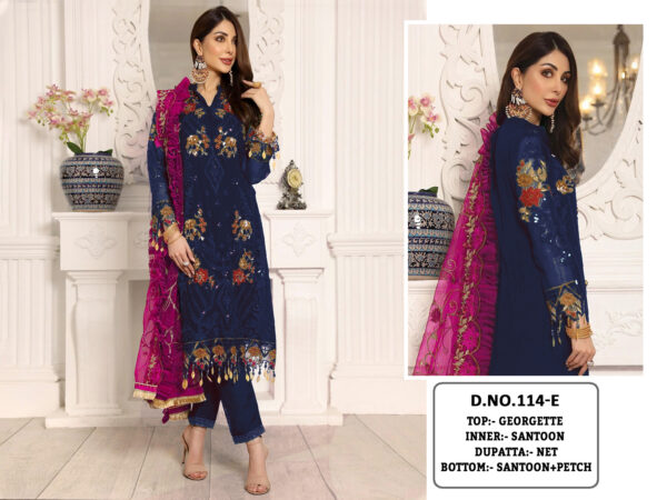 Blue Pakistani Suit with Dupatta