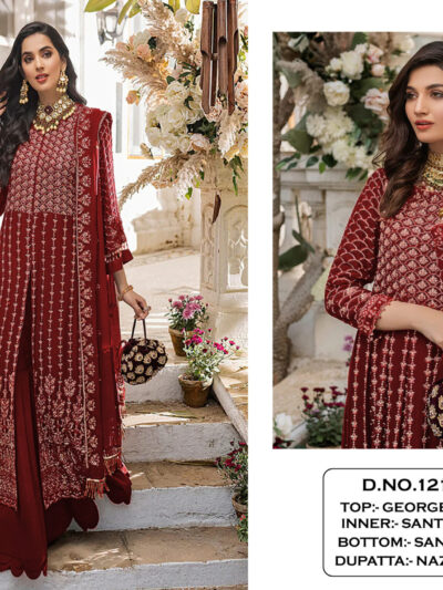 Festival Wear Red Pakistani Suits