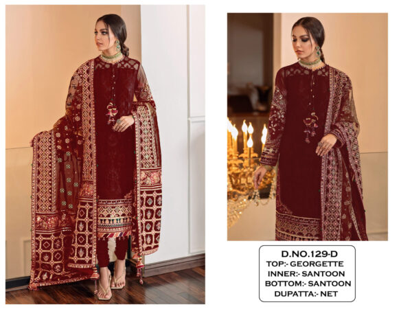 Wedding Pakistani Maroon Suits