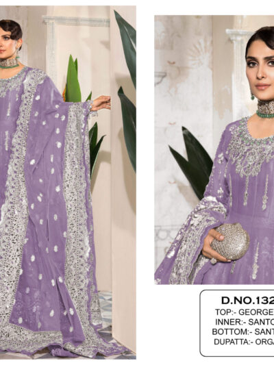 Stylish Pakistani Purple Dress