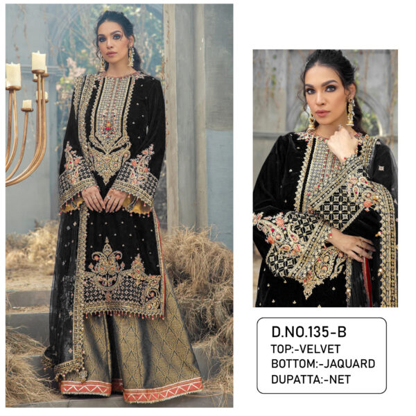 Pakistani Black Palazzo Suits