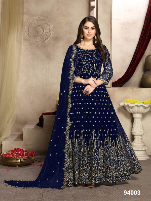 Pakistani Ready made Blue Suit