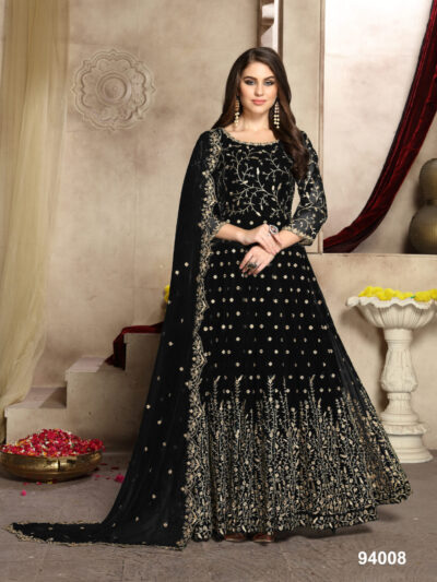 Embroidered Pakistani Black Suits