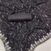 Fancy Sequence Lining Black Saree