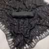 Fancy Sequence Lining Black Saree