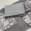Plain Grey Saree Work Border and Blouse