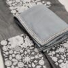 Plain Grey Saree Work Border and Blouse