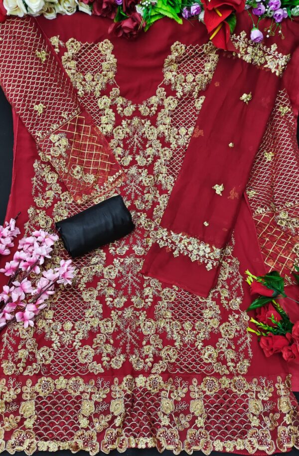 Red Pakistani Suit