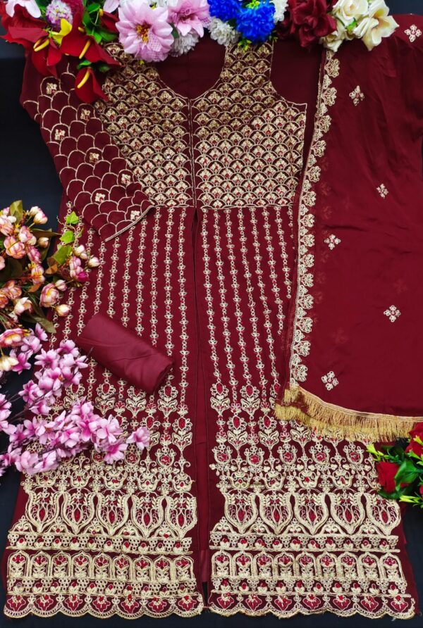 Festival Wear Red Pakistani Suits