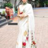 Silk White Saree