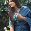 Teal Blue Designer Saree