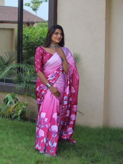 Satin Saree