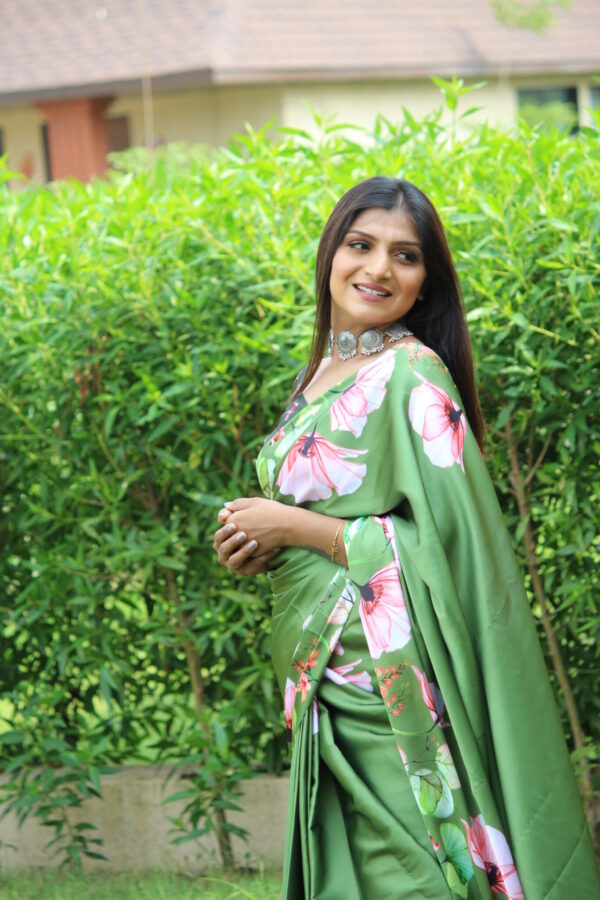 Green Bollywood Saree