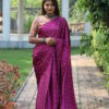 Wine Colur Silk Saree