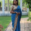 Blue Stylish Saree