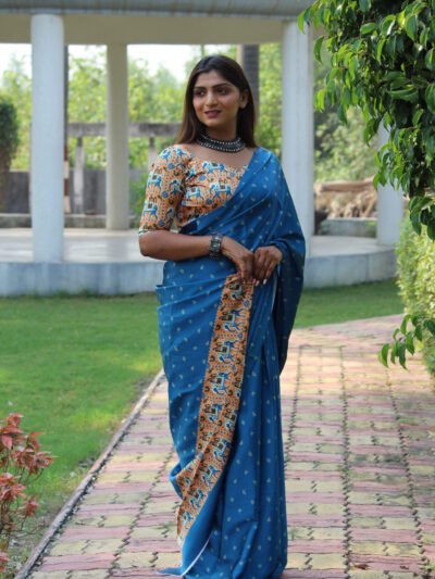 Blue Stylish Saree