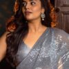 Grey Saree For Stylish Party Wear