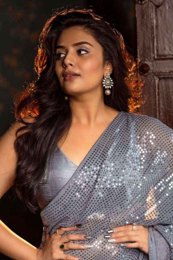 Grey Saree For Stylish Party Wear
