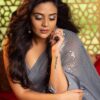 Grey Saree For Stylish Party Wear