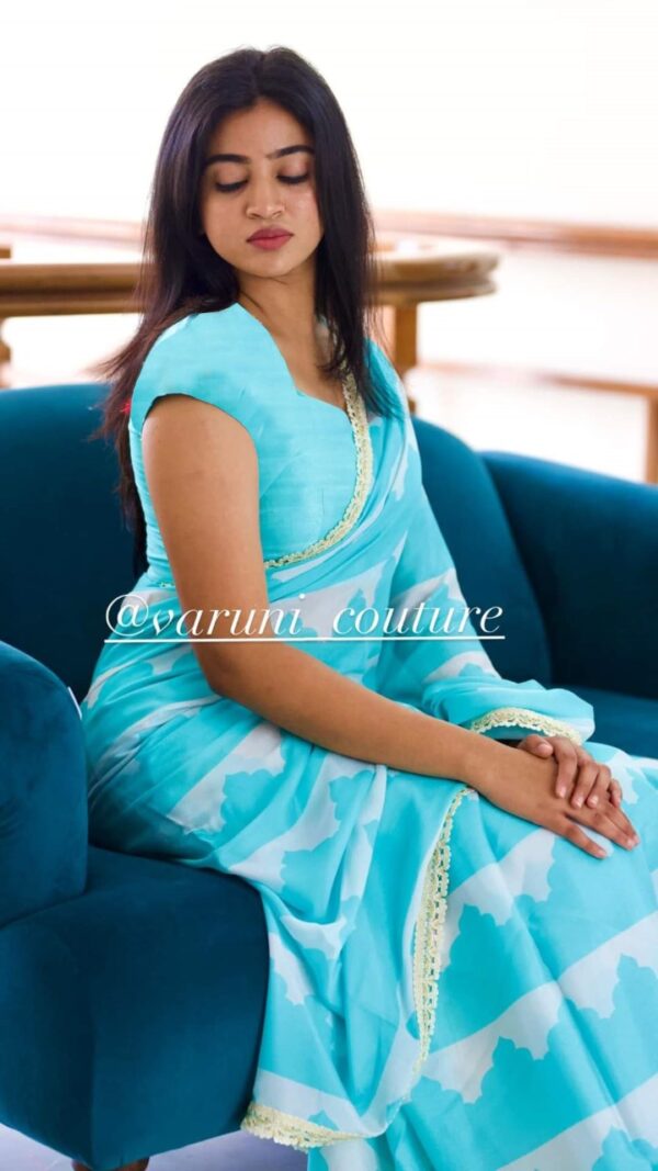 Sky Blue Saree