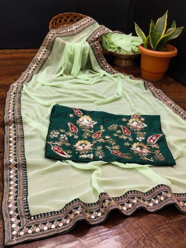 Green Saree