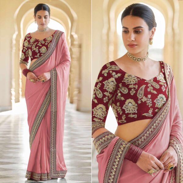 Pink Saree