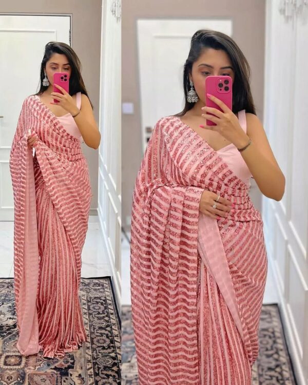 Pink Saree