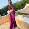 purple Saree