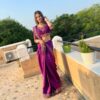 purple Saree