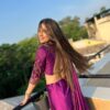 purple Saree