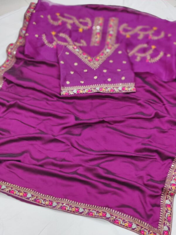 purple Saree