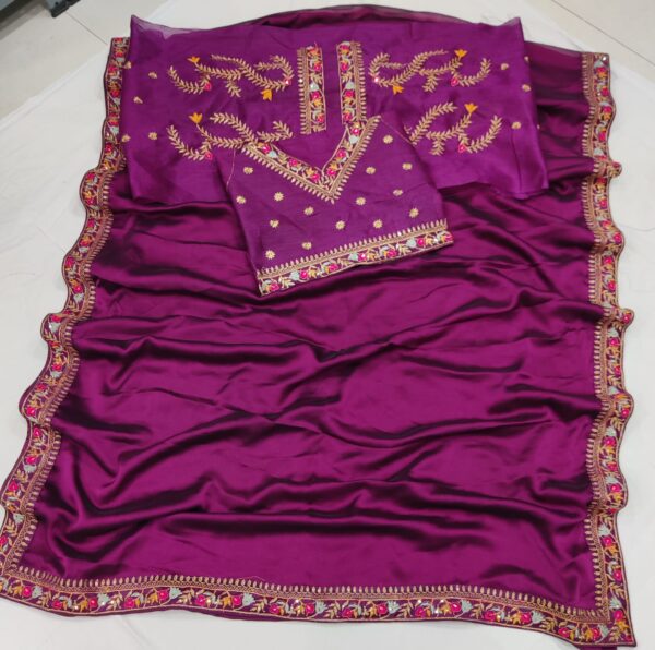 purple Saree