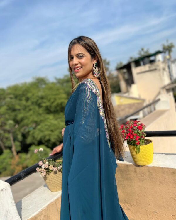 Blue Saree