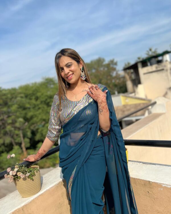 Blue Saree