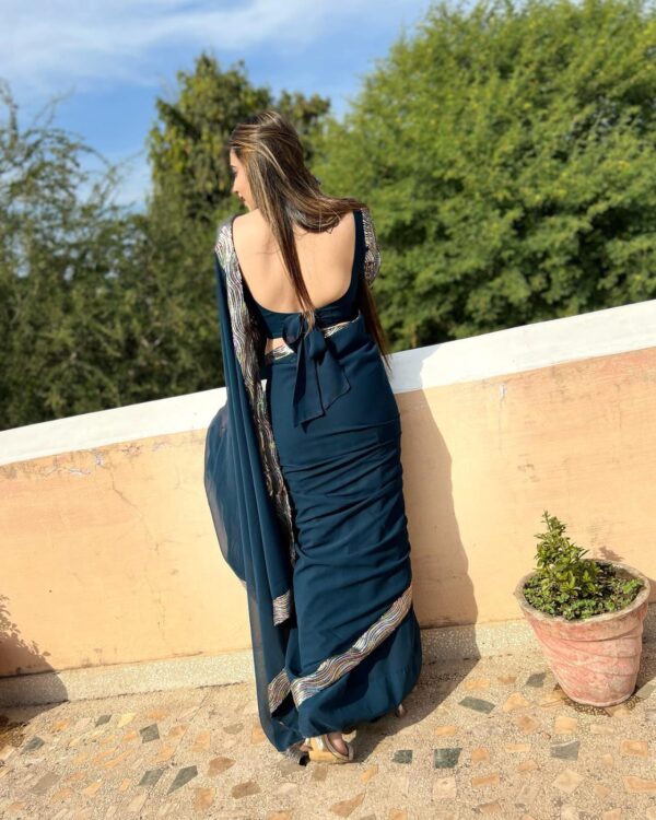 Blue Saree