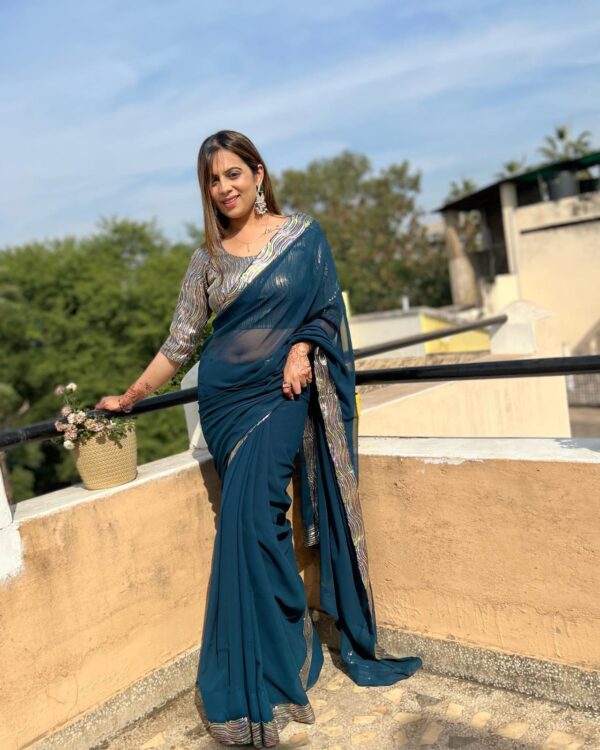 Blue Saree